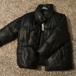 NVLT vegan leather puffer